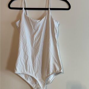 Zara - White Spaghetti Strap Bodysuit